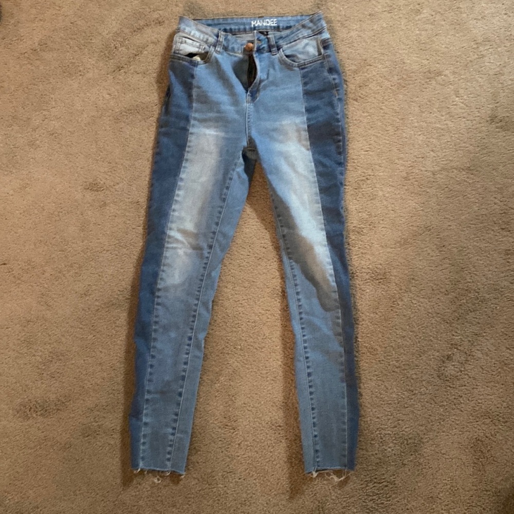 Multi colored jeans